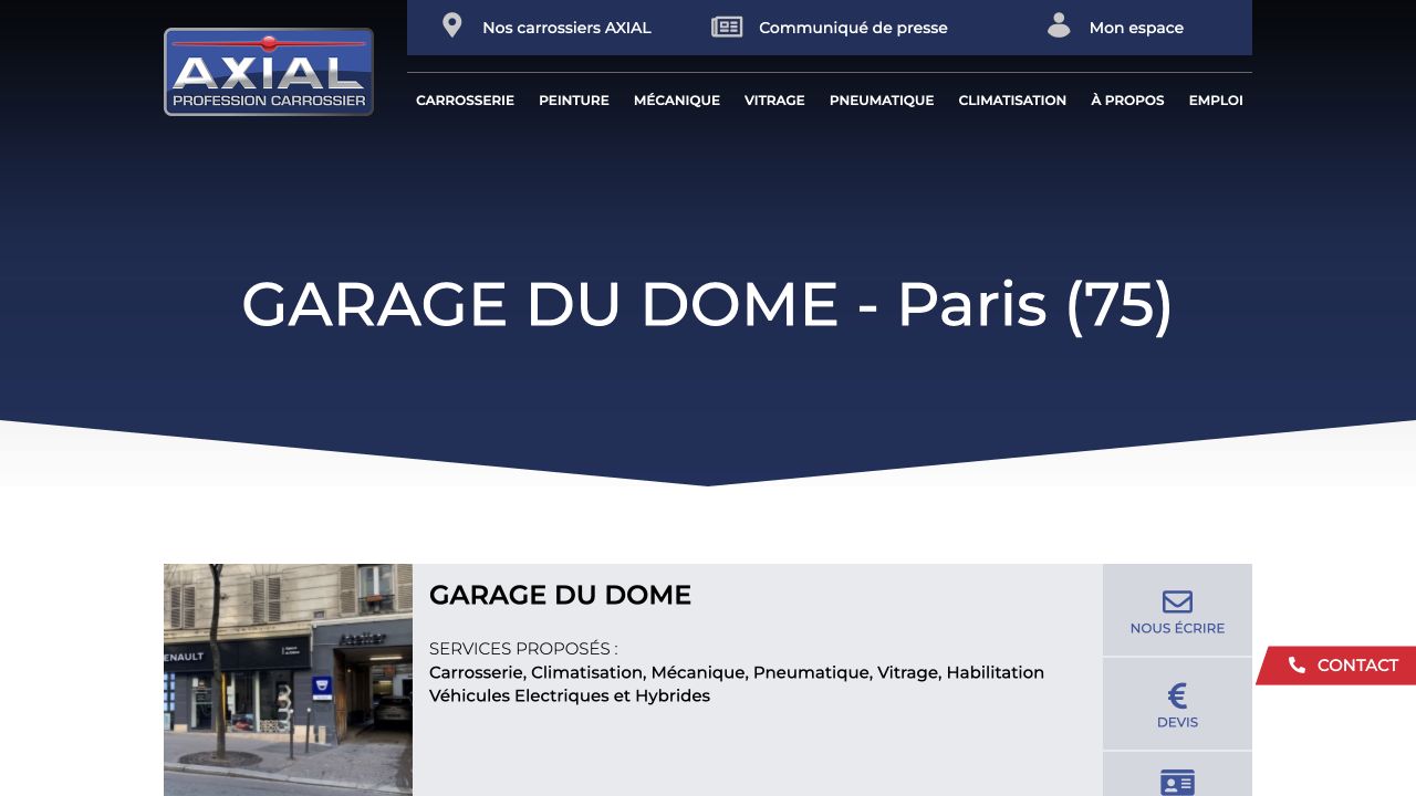Capture du site de Garage du Dôme