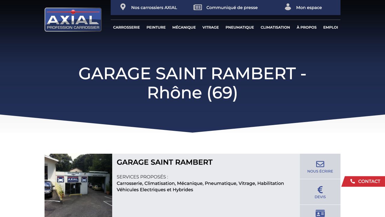 Capture du site de Garage Saint Rambert