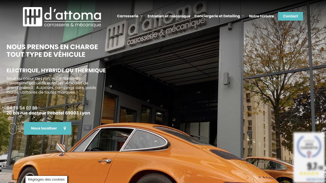 Capture du site de Garage D’Attoma