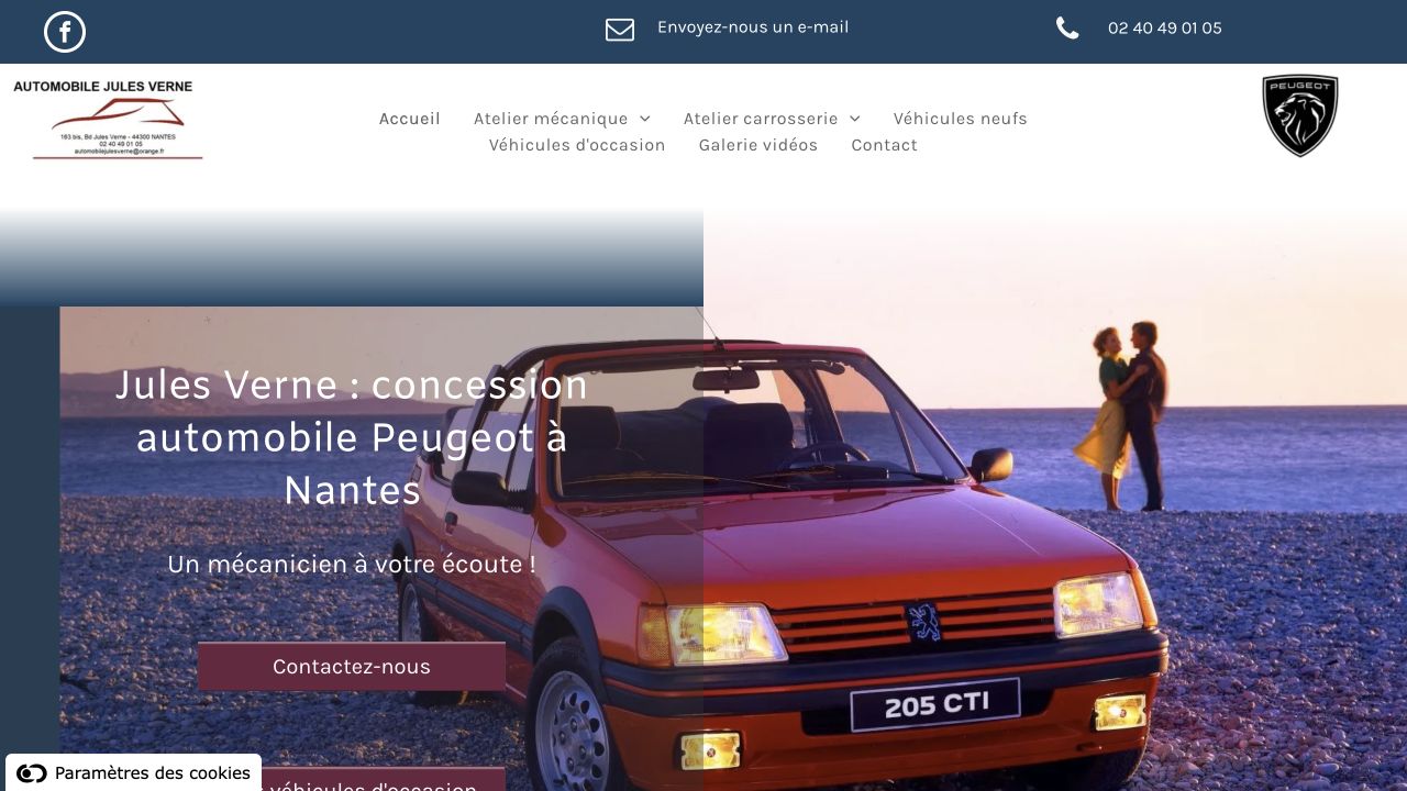 Capture du site de Automobile Jules Verne