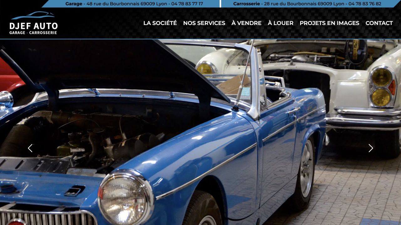 Capture du site de Djef Autos